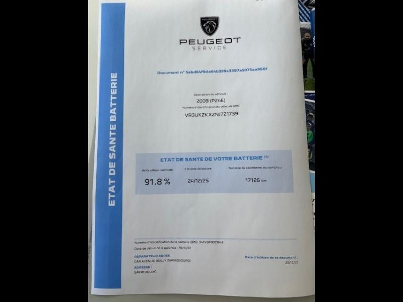 Occasion PEUGEOT 2008 e-2008 136ch GT 2022 Rouge Elixir (S) 19900 € à Sarrebourg