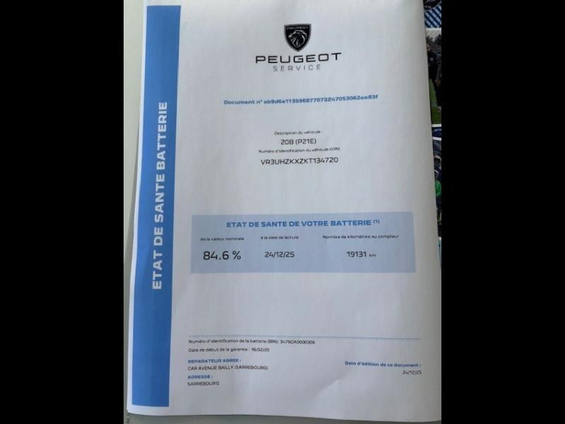 Used PEUGEOT 208 e-208 136ch Active 2020 Blanc nacré € 12890 in Sarrebourg