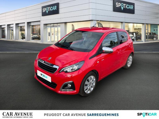 Occasion PEUGEOT 108 VTi 72 Style S&S 85g 3p 2020 Rouge Scarlet (O) 10 590 € à Sarreguemines
