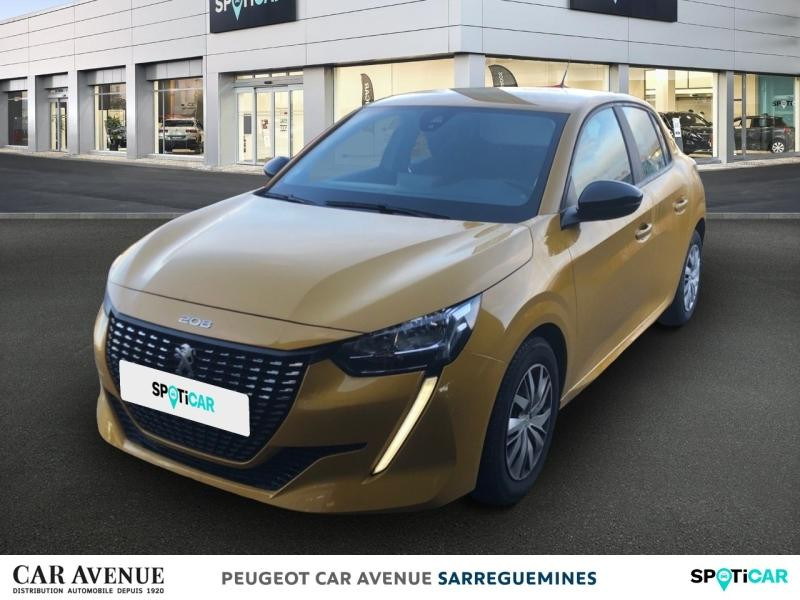 Occasion PEUGEOT 208 1.2 PureTech 75ch S&S Active 2022 Jaune 13240 € à Sarreguemines