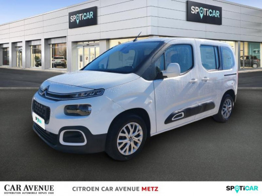 Occasion CITROEN Berlingo M BlueHDi 100ch S&S Feel 2020 Blanc Banquise (O) 23 880 € à Metz Borny