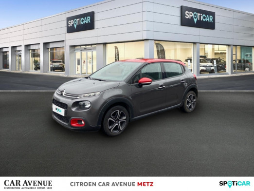 Used CITROEN C3 PureTech 110ch Shine S&S 2018 Gris Platinium - Rouge Aden € 10,490 in Metz