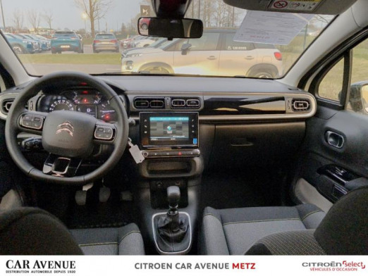 Occasion CITROEN C3 PureTech 82ch Feel S&S E6.d 2020 Blanc Banquise - Noir Onyx 11 490 € à Metz