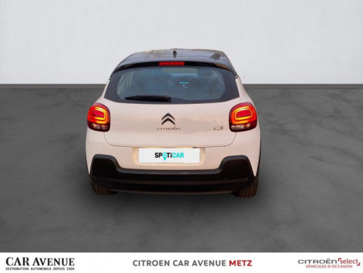 Occasion CITROEN C3 PureTech 82ch Feel S&S E6.d 2020 Blanc Banquise - Noir Onyx 11 490 € à Metz