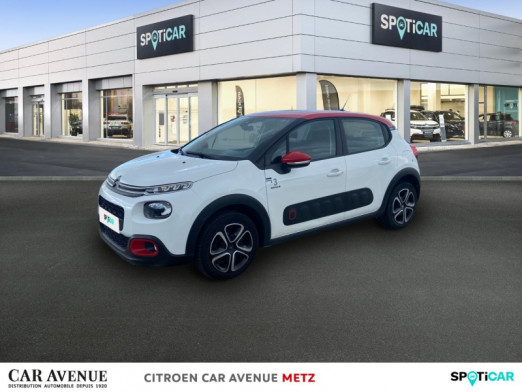 Occasion CITROEN C3 PureTech 82ch Graphic S&S E6.d 2019 Blanc Banquise - Rouge Aden 10 590 € à Metz