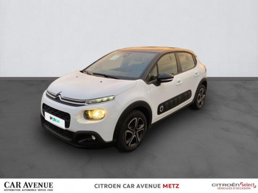 Used CITROEN C3 PureTech 82ch Feel S&S E6.d 2020 Blanc Banquise - Noir Onyx € 11,490 in Metz