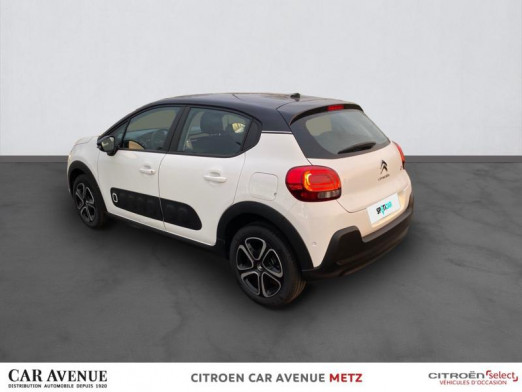 Occasion CITROEN C3 PureTech 82ch Feel S&S E6.d 2020 Blanc Banquise - Noir Onyx 11 490 € à Metz