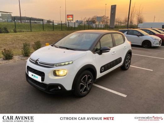 Occasion CITROEN C3 PureTech 82ch Feel S&S E6.d 2020 Blanc Banquise - Noir Onyx 11 490 € à Metz