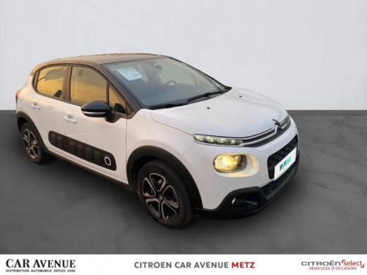 Used CITROEN C3 PureTech 82ch Feel S&S E6.d 2020 Blanc Banquise - Noir Onyx € 11,490 in Metz