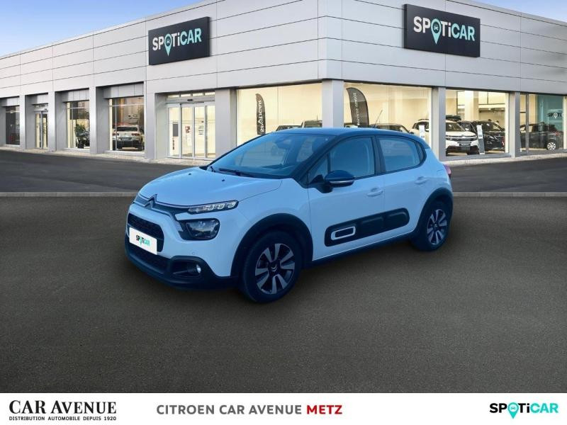 Occasion CITROEN C3 1.5 BlueHDi 100ch S&S Shine Business E6.d 2021 Blanc Banquise (O) - Bleu Emeraude 12280 € à Metz