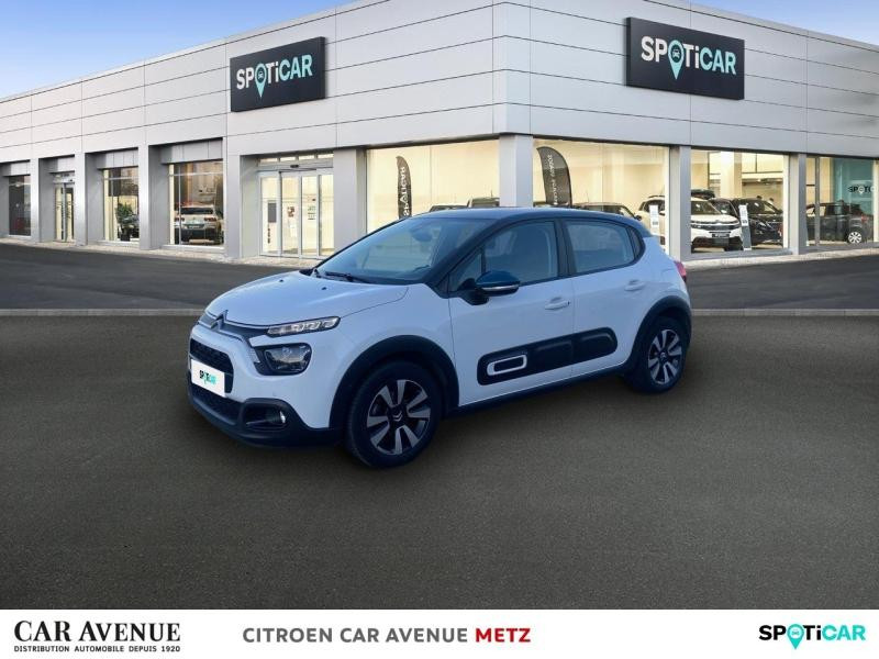 Occasion CITROEN C3 1.5 BlueHDi 100ch S&S Shine Business E6.d 2021 Blanc Banquise (O) - Bleu Emeraude 12480 € à Metz