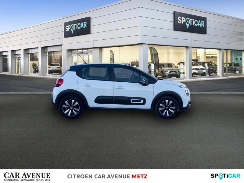 Occasion CITROEN C3 1.5 BlueHDi 100ch S&S Shine Business E6.d 2021 Blanc Banquise (O) - Bleu Emeraude 12480 € à Metz