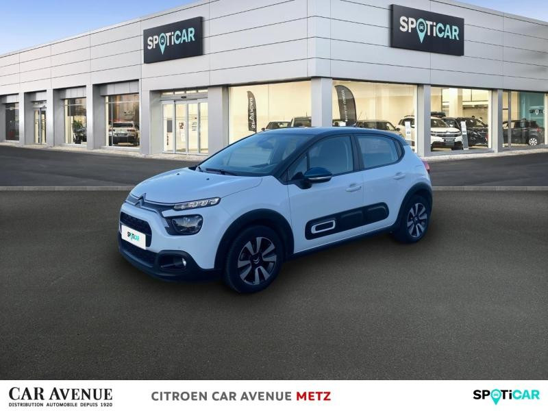 Occasion CITROEN C3 1.5 BlueHDi 100ch S&S Shine Business E6.d 2021 Blanc Banquise (O) - Bleu Emeraude 11980 € à Metz