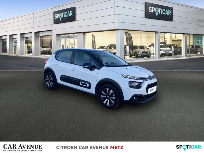 Occasion CITROEN C3 1.5 BlueHDi 100ch S&S Shine Business E6.d 2021 Blanc Banquise (O) - Bleu Emeraude 11980 € à Metz