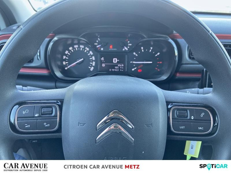 Occasion CITROEN C3 1.2 PureTech 83ch S&S C-Series 123g 2020 Blanc Banquise (O) - Noir Onyx 10989 € à Metz