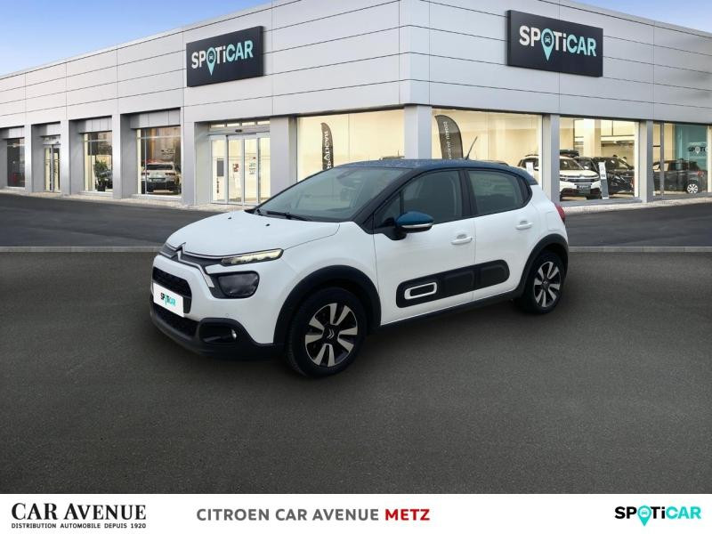 Used CITROEN C3 1.5 BlueHDi 100ch S&S Shine Business E6.d 2021 Blanc Banquise (O) - Bleu Emeraude € 12990 in Metz