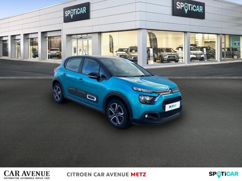 Used CITROEN C3 1.2 PureTech 83ch S&S Feel Pack 2022 Spring Blue (M) - Noir Onyx € 11980 in Metz