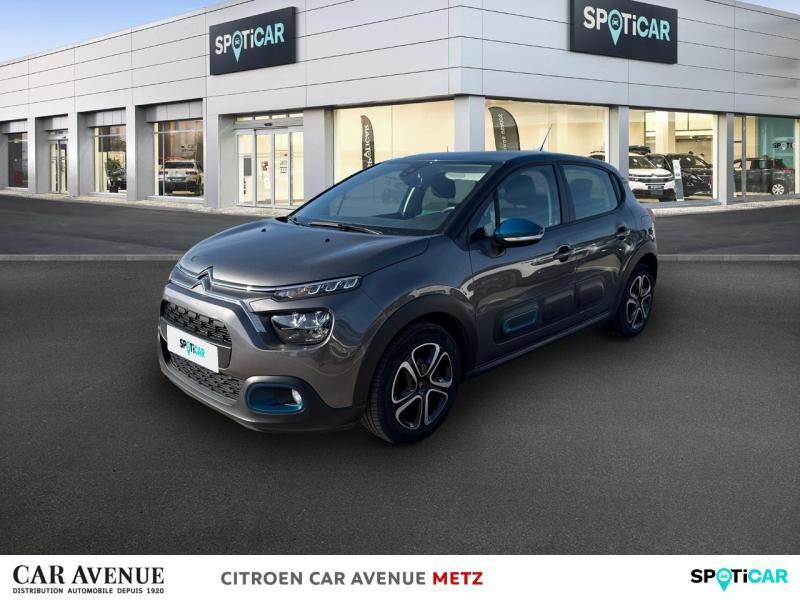 Occasion CITROEN C3 1.2 PureTech 83ch S&S Feel Pack 2022 Gris Platinium (M) - Bleu Emeraude 11890 € à Metz