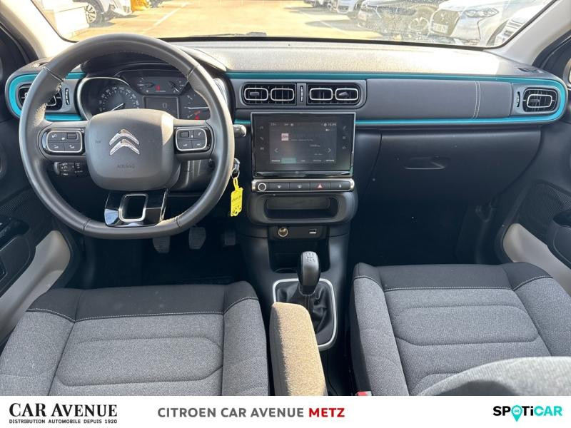 Occasion CITROEN C3 1.2 PureTech 83ch S&S Feel Pack 2022 Gris Platinium (M) - Bleu Emeraude 11890 € à Metz
