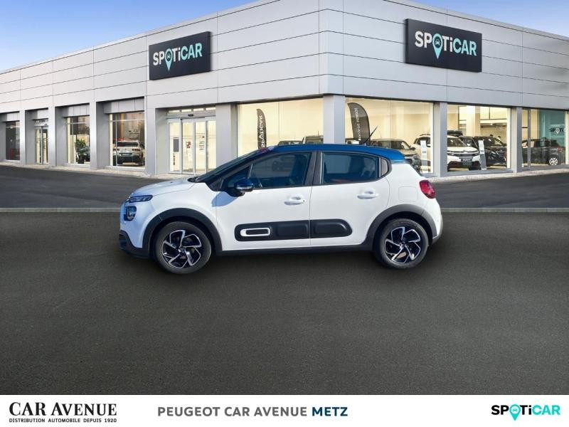 Occasion CITROEN C3 1.5 BlueHDi 100ch S&S Shine Business E6.d 2021 Blanc Banquise (O) - Bleu Emeraude 12490 € à Metz