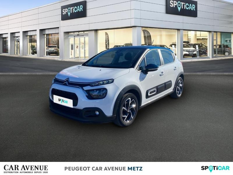 Occasion CITROEN C3 1.5 BlueHDi 100ch S&S Shine Business E6.d 2021 Blanc Banquise (O) - Bleu Emeraude 12490 € à Metz