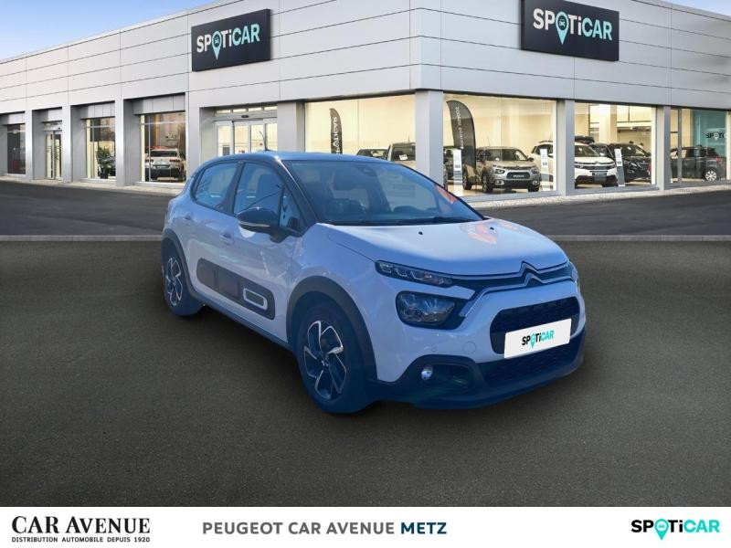 Occasion CITROEN C3 1.5 BlueHDi 100ch S&S Shine Business E6.d 2021 Blanc Banquise (O) - Bleu Emeraude 12490 € à Metz