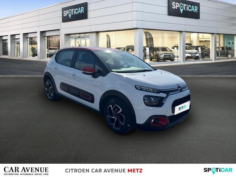 Occasion CITROEN C3 1.5 BlueHDi 100ch S&S Shine Business E6.d 2021 Blanc Banquise (O) - Rouge Aden 12790 € à Metz