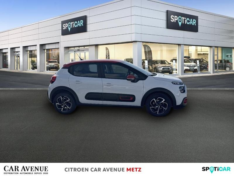 Occasion CITROEN C3 1.5 BlueHDi 100ch S&S Shine Business E6.d 2021 Blanc Banquise (O) - Rouge Aden 12790 € à Metz