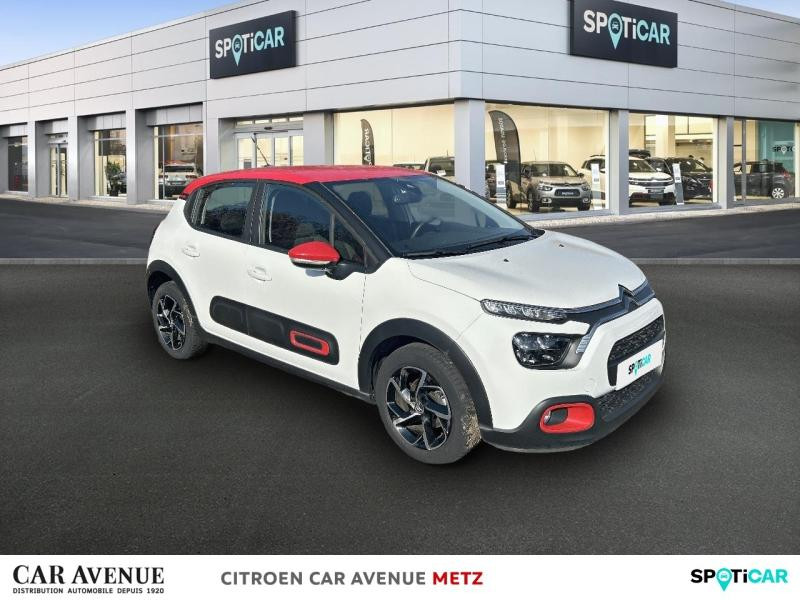 Occasion CITROEN C3 1.5 BlueHDi 100ch S&S Shine Business E6.d 2021 Blanc Banquise (O) - Rouge Aden 11890 € à Metz