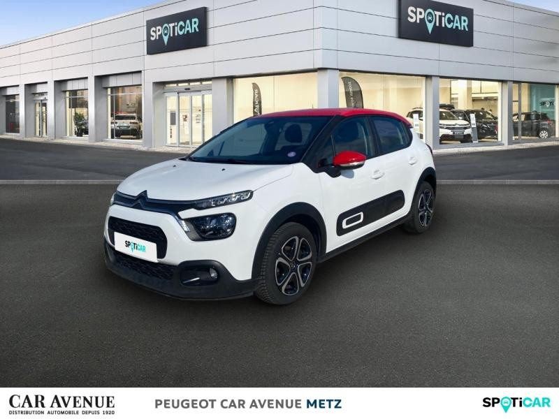 Used CITROEN C3 1.2 PureTech 110ch S&S Shine Business EAT6 132-133g 2021 Blanc Banquise (O) - Rouge Aden € 14489 in Metz