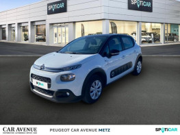 Occasion CITROEN C3 PureTech 82ch Graphic S&S E6.d 2019 Blanc Banquise - Noir Onyx 9989 € à Metz