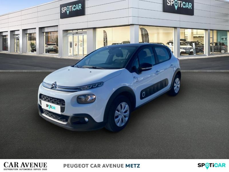 Used CITROEN C3 PureTech 82ch Graphic S&S E6.d 2019 Blanc Banquise - Noir Onyx € 9989 in Metz