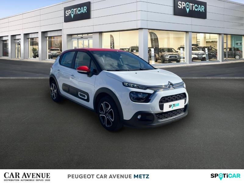 Used CITROEN C3 1.2 PureTech 110ch S&S Shine Business EAT6 132-133g 2021 Blanc Banquise (O) - Rouge Aden € 14489 in Metz