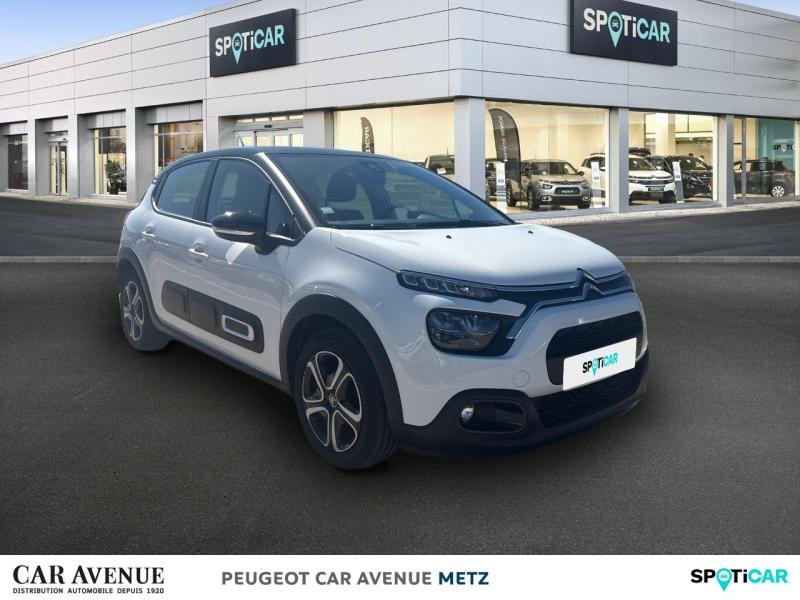 Used CITROEN C3 1.2 PureTech 83ch S&S Feel Pack 2021 Blanc Banquise (O) - Noir Onyx € 10990 in Metz