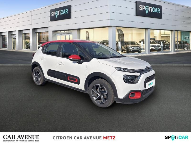 Occasion CITROEN C3 1.5 BlueHDi 100ch S&S Shine Business E6.d 2021 Blanc Banquise (O) - Rouge Aden 12490 € à Metz