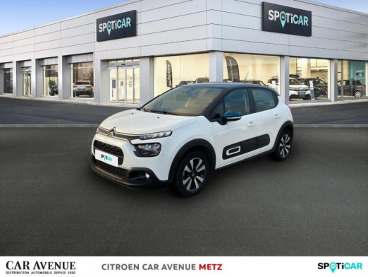 Occasion CITROEN C3 1.5 BlueHDi 100ch S&S Shine Business E6.d 2021 Blanc Banquise (O) - Bleu Emeraude 10 990 € à Metz