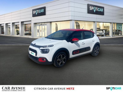 Occasion CITROEN C3 1.5 BlueHDi 100ch S&S Shine Business E6.d 2022 Blanc Banquise (O) - Rouge Aden 12 990 € à Metz