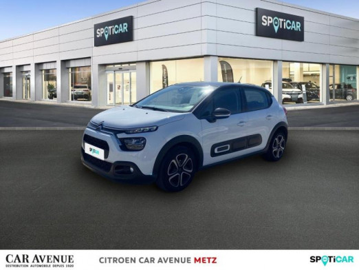 Occasion CITROEN C3 1.2 PureTech 83ch S&S Feel Pack 2021 Blanc Banquise (O) - Noir Onyx 10 090 € à Metz