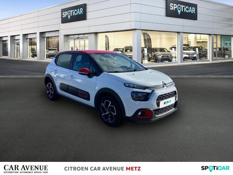 Occasion CITROEN C3 1.5 BlueHDi 100ch S&S Shine Business E6.d 2021 Blanc Banquise (O) - Rouge Aden 11990 € à Metz