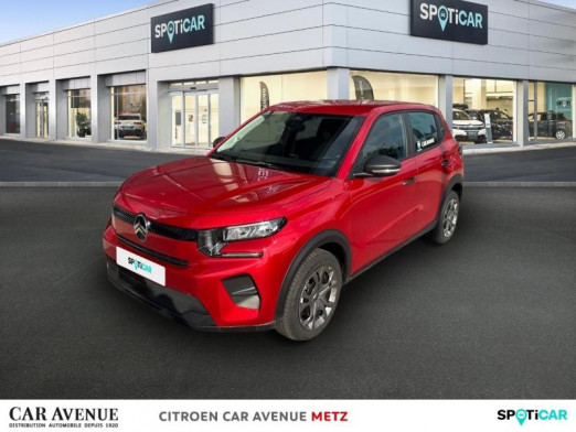 Occasion CITROEN C3 Electrique 113ch, autonomie confort, YOU 2025 Rouge Elixir (S) 24 382 € à Metz