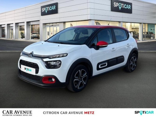 Occasion CITROEN C3 1.5 BlueHDi 100ch S&S Shine Business E6.d 2022 Blanc Banquise (O) - Rouge Aden 12 790 € à Metz