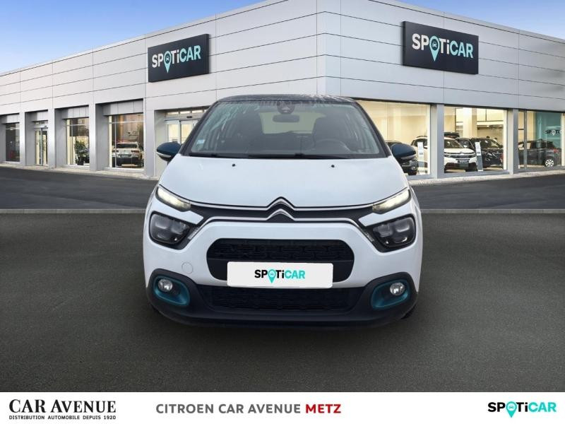 Used CITROEN C3 1.2 PureTech 83ch S&S Feel Pack 2020 Blanc Banquise (O) - Bleu Emeraude € 10890 in Metz