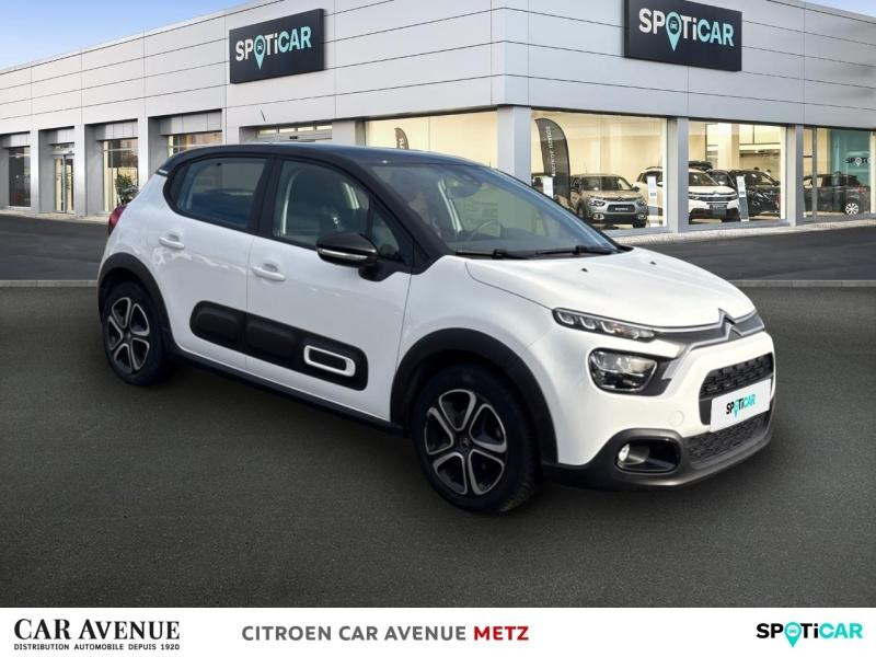 Occasion CITROEN C3 1.2 PureTech 83ch S&S Feel Pack 2021 Blanc Banquise (O) - Noir Onyx 9540 € à Metz