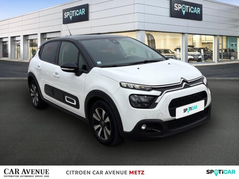 Occasion CITROEN C3 1.2 PureTech 110ch S&S Shine EAT6 2020 Blanc Banquise (O) - Noir Onyx 13290 € à Metz