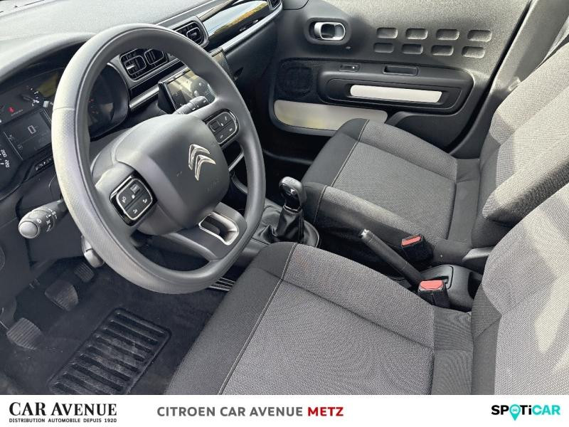 Occasion CITROEN C3 1.2 PureTech 83ch S&S Feel Pack 2021 Blanc Banquise (O) - Noir Onyx 9240 € à Metz