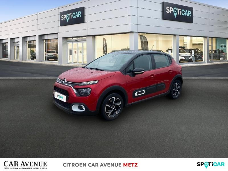 Occasion CITROEN C3 1.2 PureTech 110ch S&S Shine 2020 Rouge Elixir (S) - Noir Onyx 10290 € à Metz