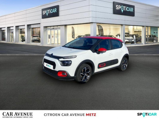 Occasion CITROEN C3 1.5 BlueHDi 100ch S&S Shine Business E6.d 2021 Blanc Banquise (O) - Rouge Aden 11 690 € à Metz