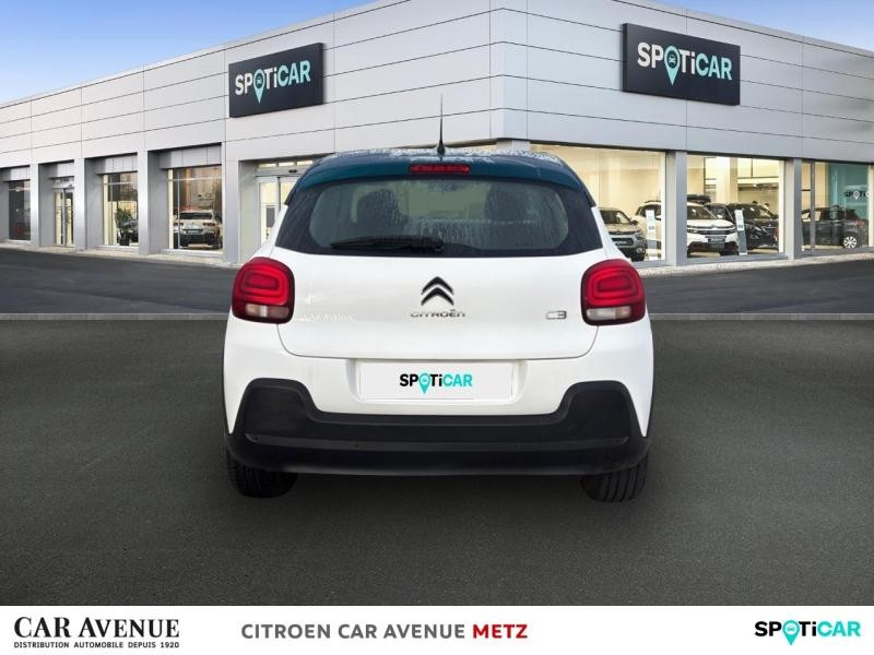 Occasion CITROEN C3 1.2 PureTech 83ch S&S Feel Pack 2020 Blanc Banquise (O) - Bleu Emeraude 9890 € à Metz