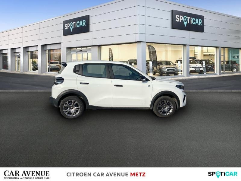 Occasion CITROEN C3 Electrique 113ch, autonomie confort, YOU 2024 Blanc Banquise (O) 17790 € à Metz