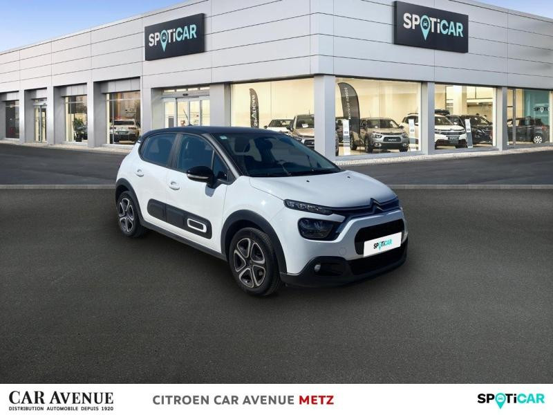 Occasion CITROEN C3 1.2 PureTech 83ch S&S Feel Pack 2021 Blanc Banquise (O) - Noir Onyx 9940 € à Metz